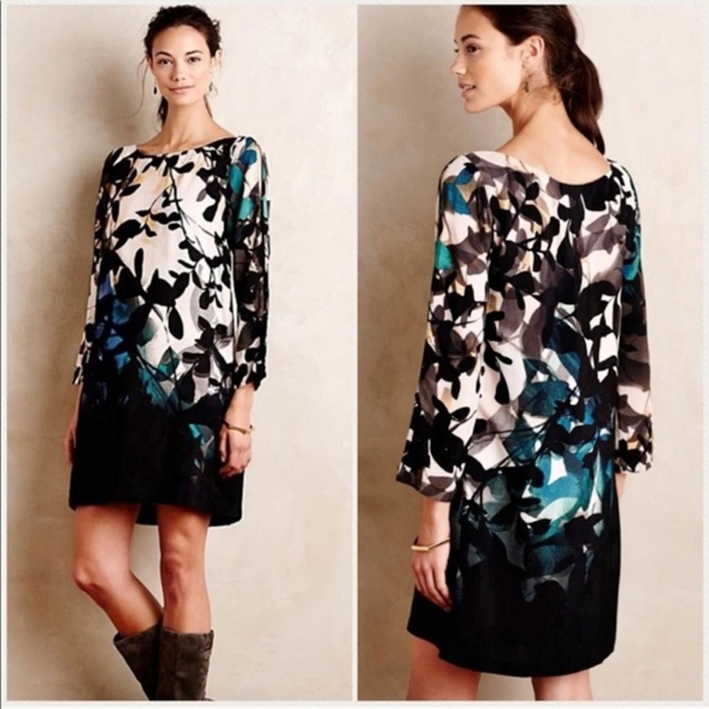 Maeve by Anthropologie tunic shiftWatercolor floral dress